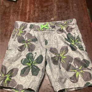Mossimo Supply Co. Gray and Green Swim Shorts